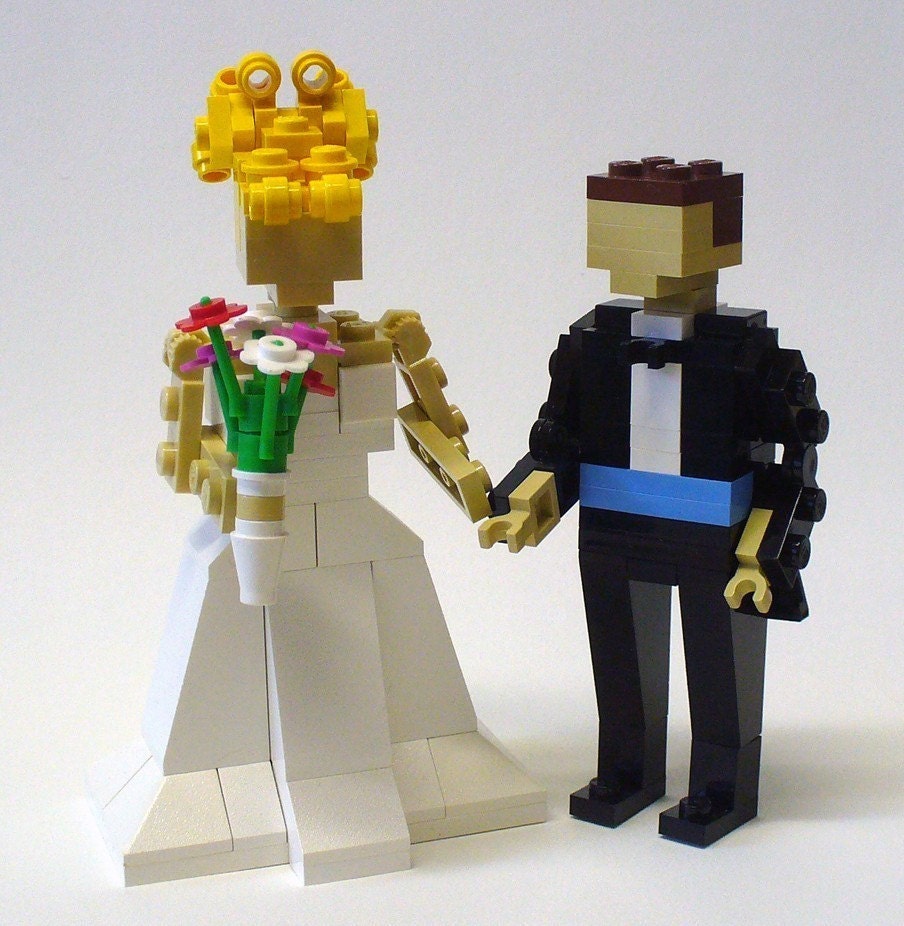 Custom  Bride and Groom Wedding Cake Topper