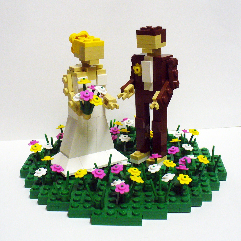Custom Bride and Groom Wedding Cake Topper