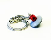 Mini Red UFO Keychain