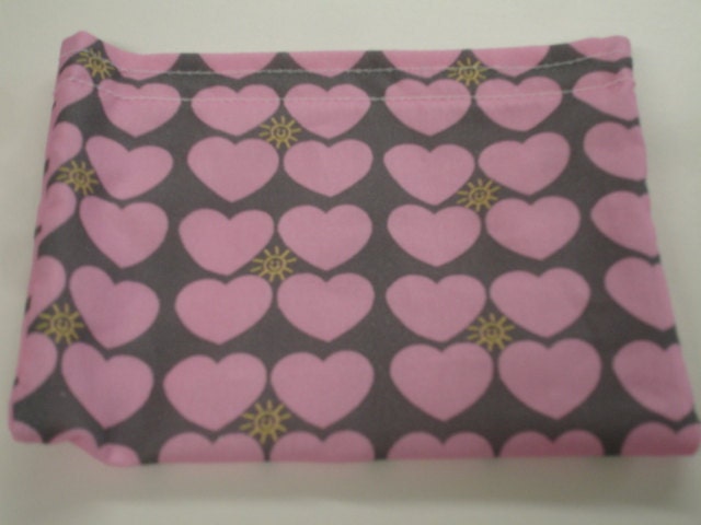 Hearts of Sunshine in Pink Reusable Snack Bag