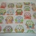 Short Legged Owls Baby Burp Cloth