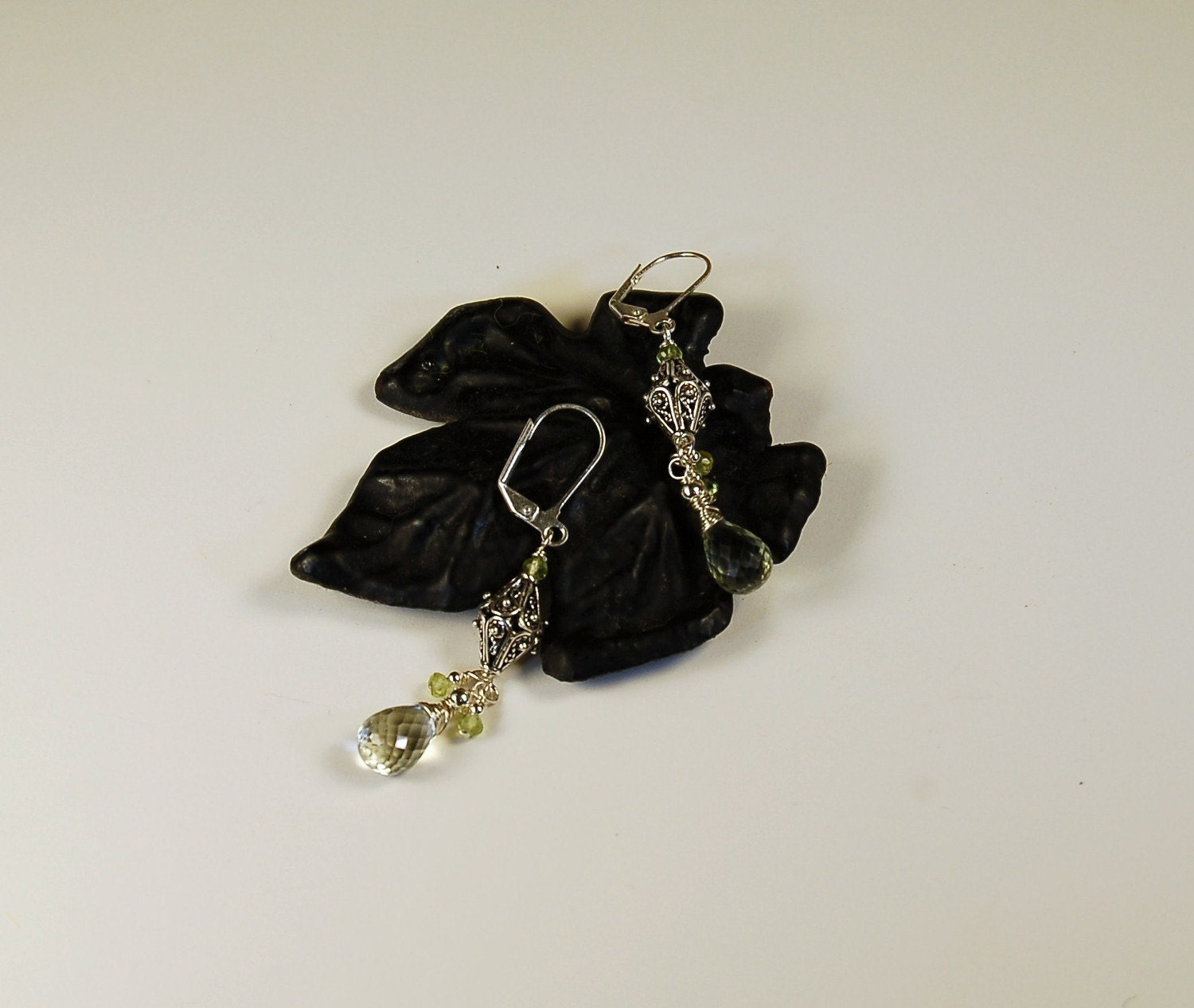 Green Amethyst Earrings Preview 3