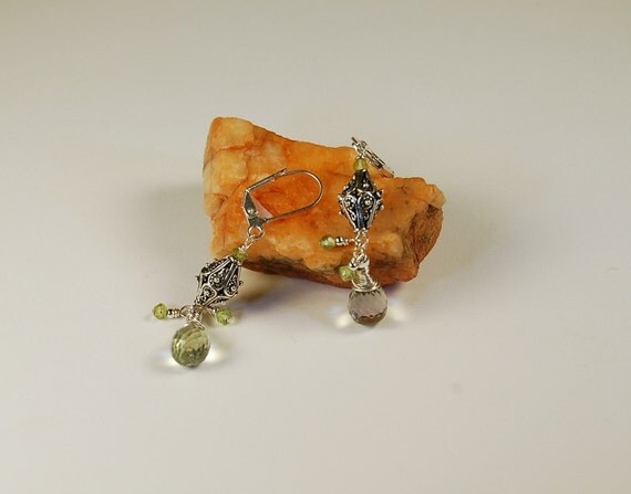 Green Amethyst Earrings Preview 4