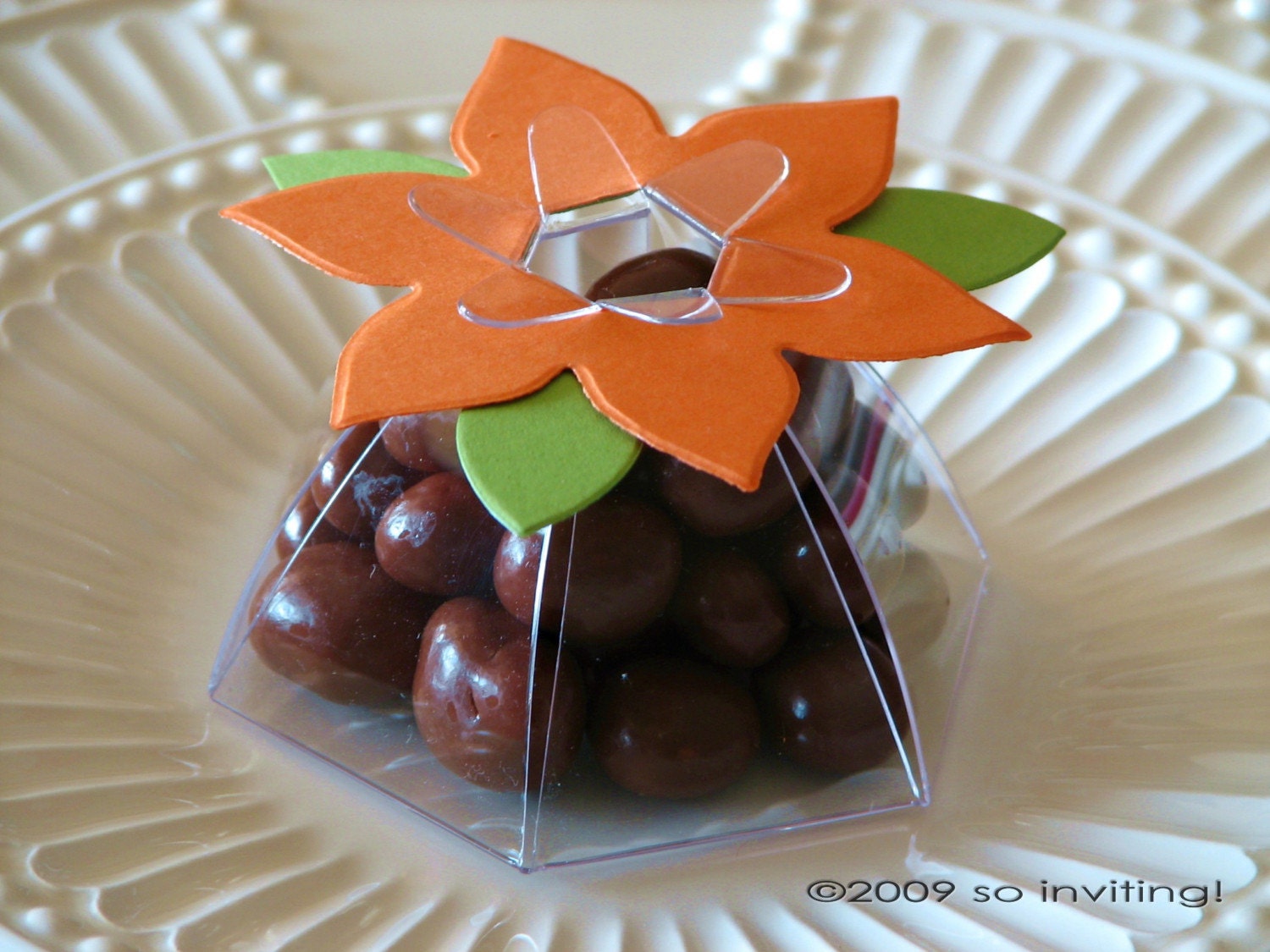Blooming Favor Boxes in Yellow - 12
