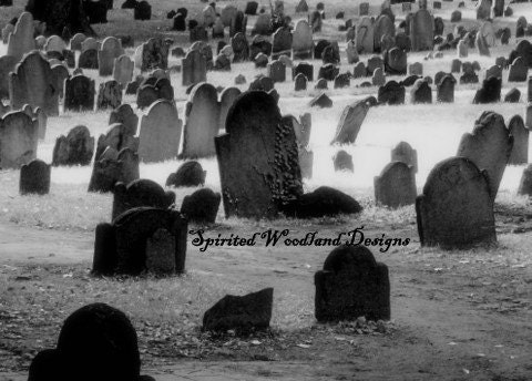 Those Gone Before 5 X 7 Fine Art Photographic Print - Granary Burying Ground, Boston, MA