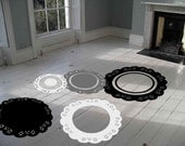 ShaNickers Doilies Floor/ Wall Decal/Sticker Set of 5