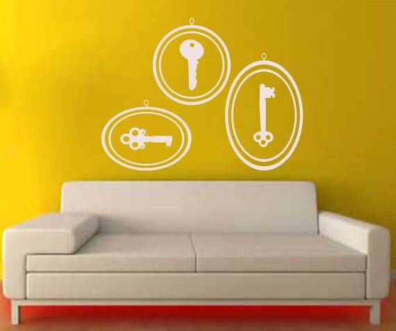 ShaNickers Wall Decal-Framed Print Collection-Keys--FREE SHIPPING