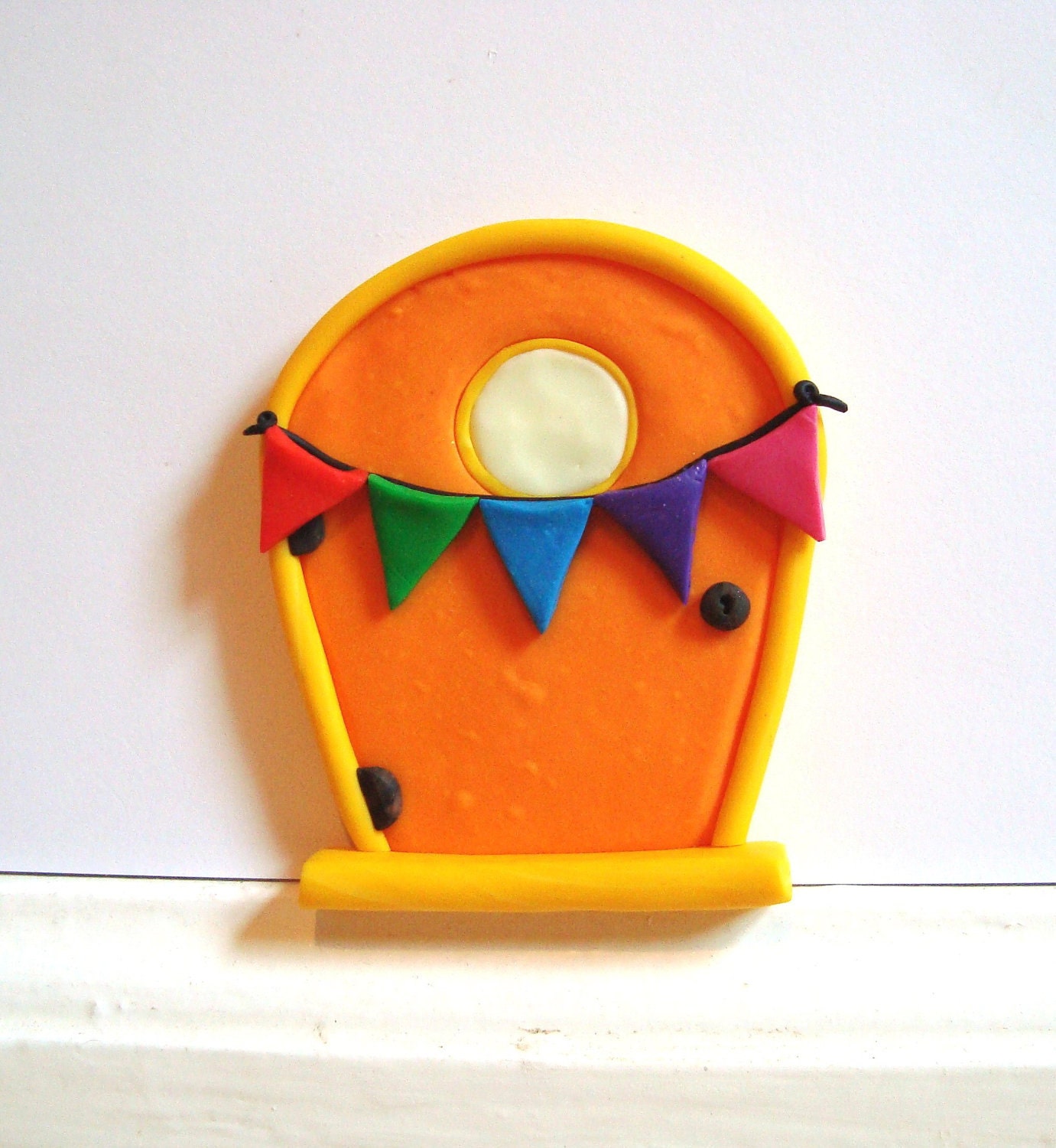Fairy Door with Party Bunting and Glow in the Dark Window