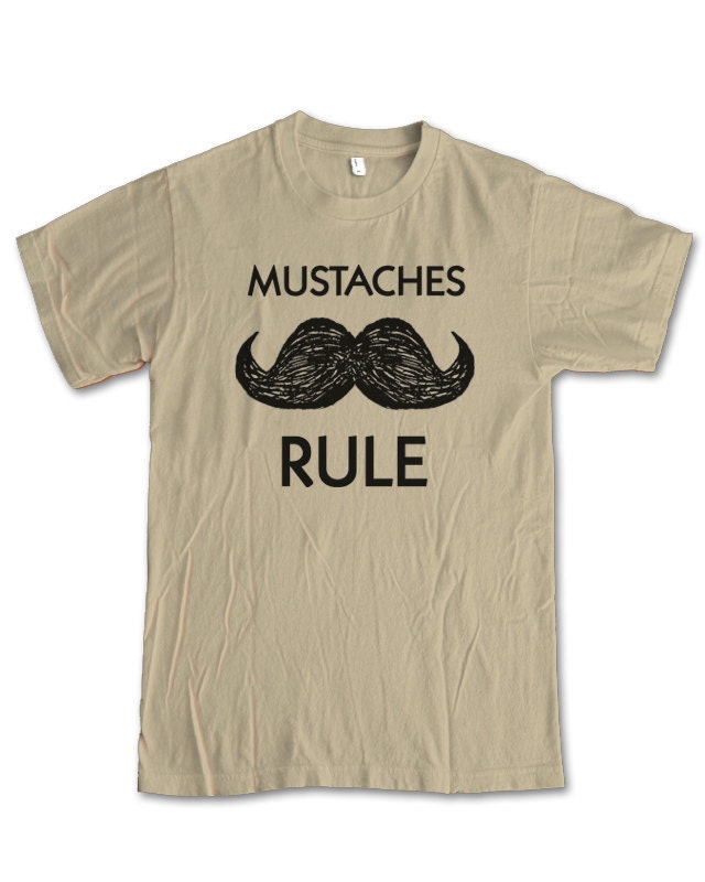 Staches Rule unisex sand tee