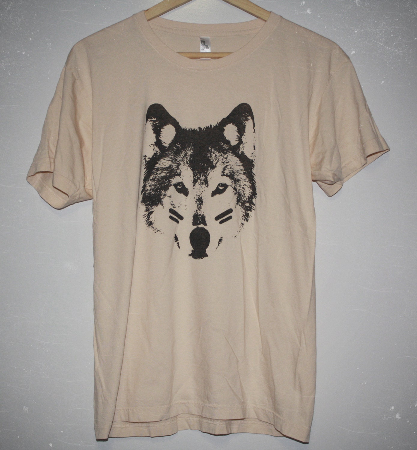 Wolf Child unisex power-washed creme AA tee