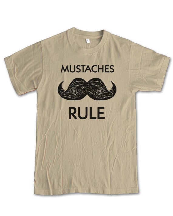 Staches Rule unisex sand tee