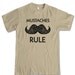 Staches Rule unisex sand tee