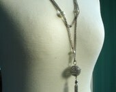 Long discoball necklace