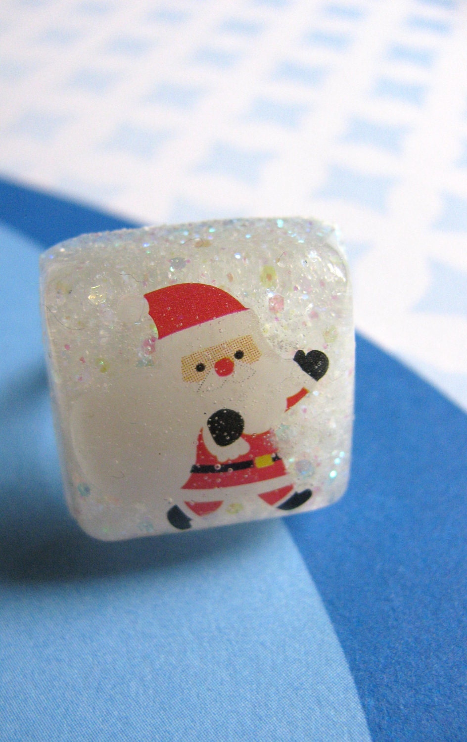 Santa Christmas Resin  Ring