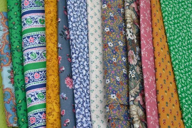 80 Eco Friendly Cloth Napkins for Wedding, Events made from Vintage Fabrics-  Set of 80