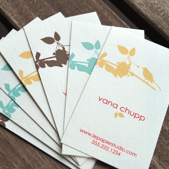 Bird on Branch Calling Cards