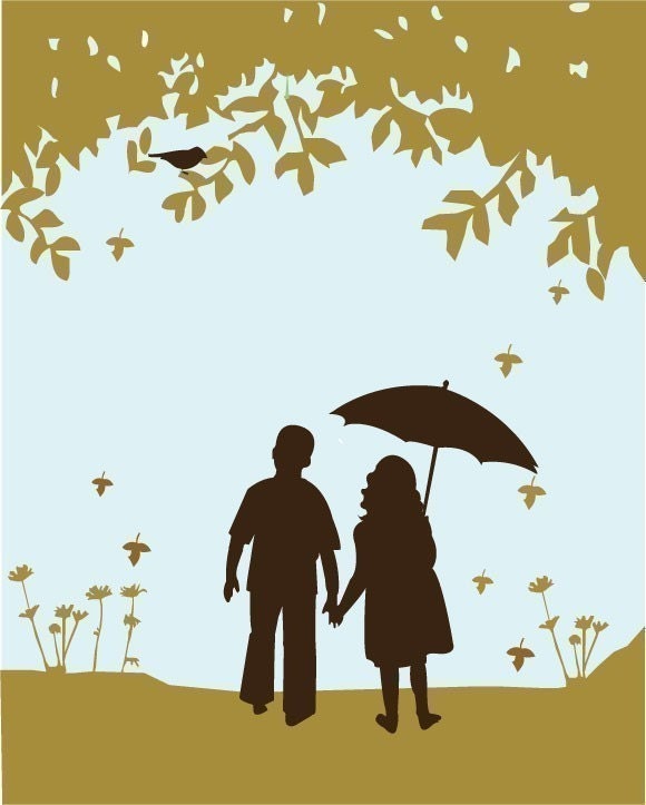 Silhouette Art Print - After the Rain