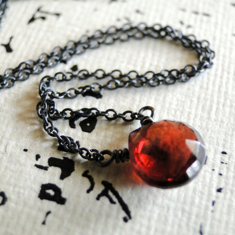 Petite Garnet Necklace