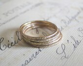 Gold Stacking Rings