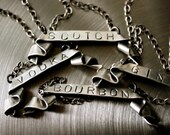 Sterling Decanter Labels - Set of Four
