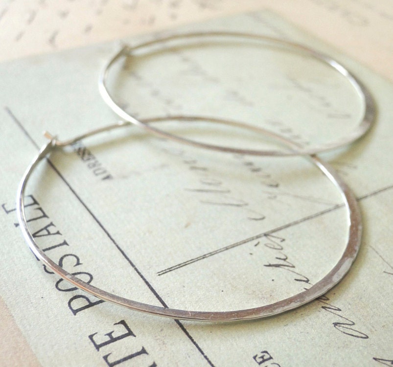 Big Silver Hoops