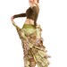 Earthy Aztec pattern long skirt, high end fluffy material, LAST ONE