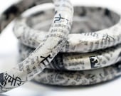Foreign Press Recycled Newspaper Eco Bangle Bracelet - India