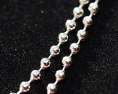 18 inch silver ball chain necklace - great for scrabble and domino pendants