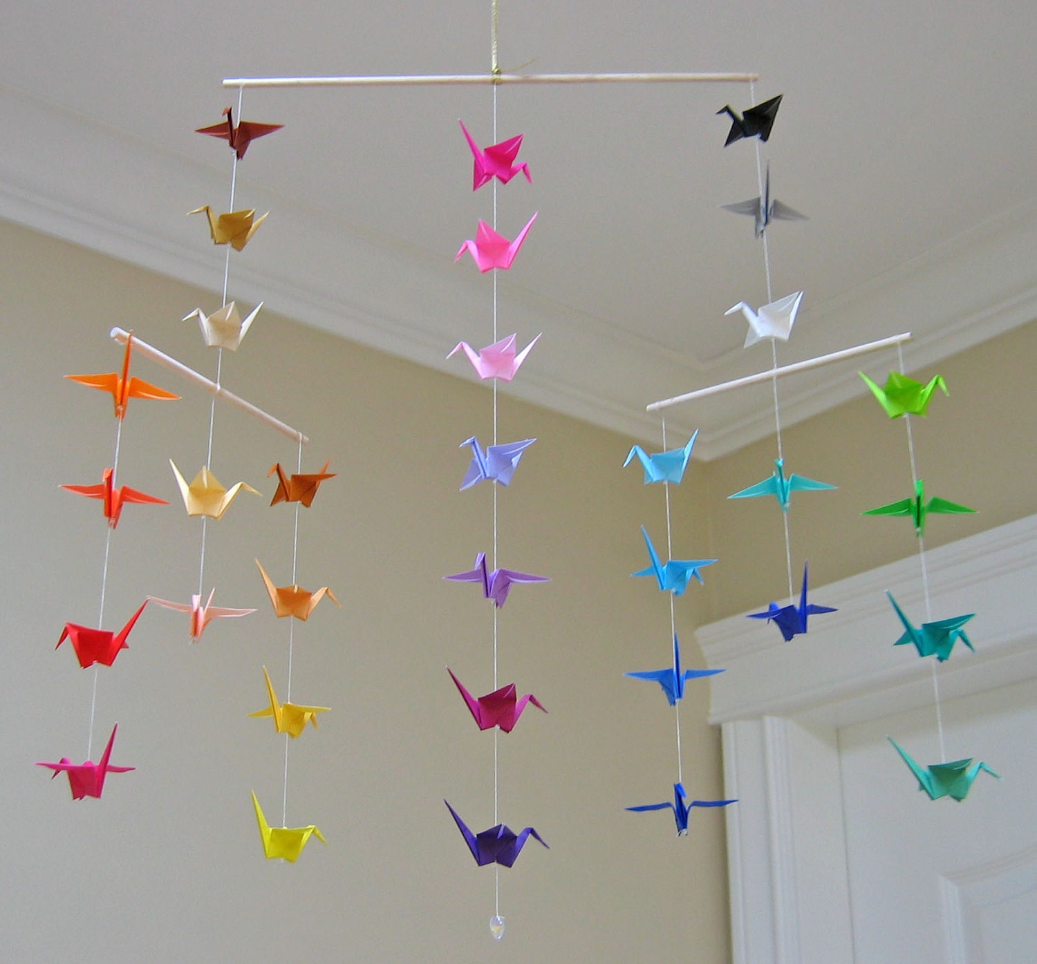 Origami Crane Mobile - Colour Wheel