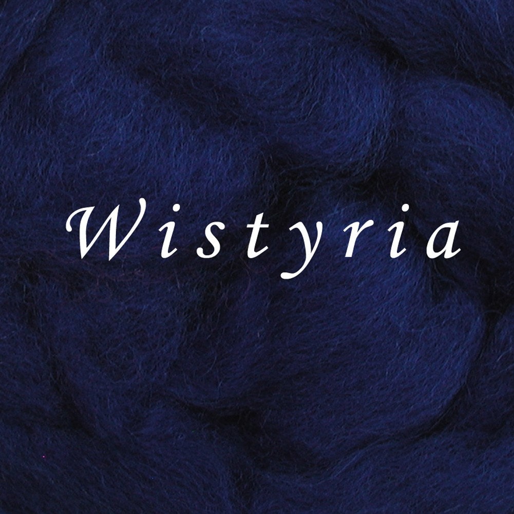 Wool Roving - Corriedale Wool - 1 ounce - BLUE