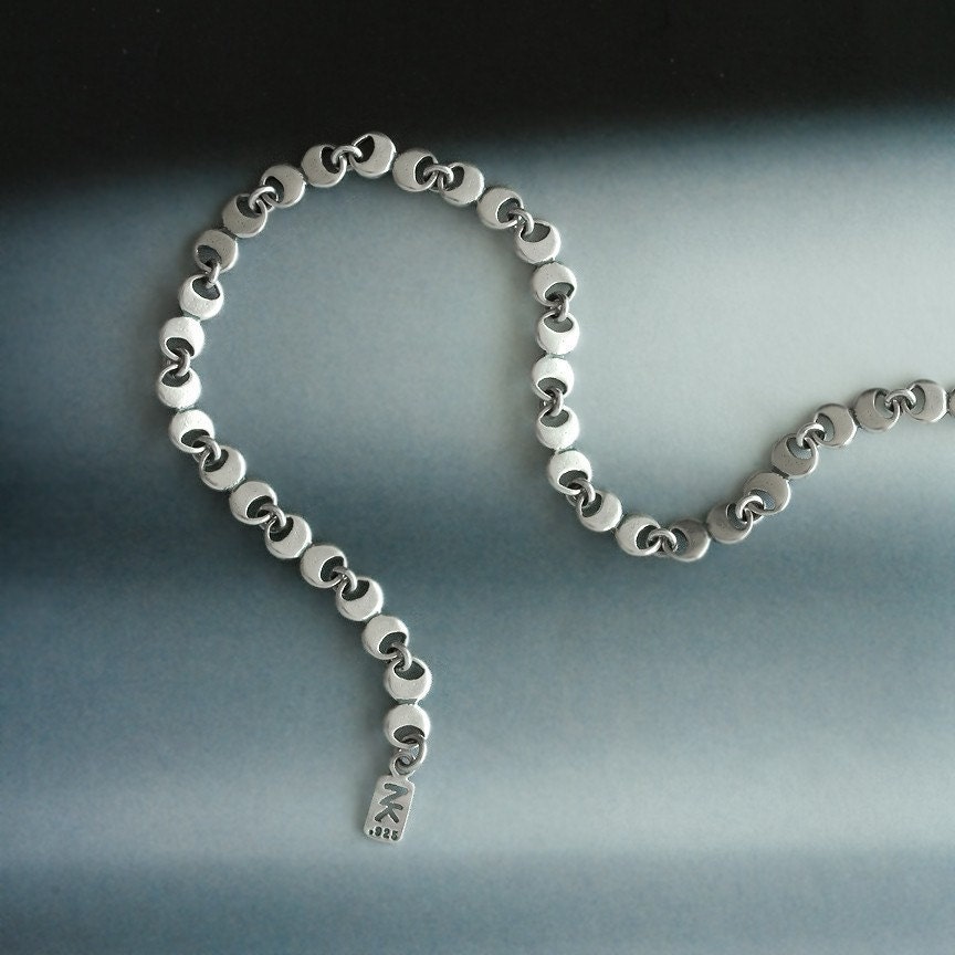 Crescent Moon Link Bracelet