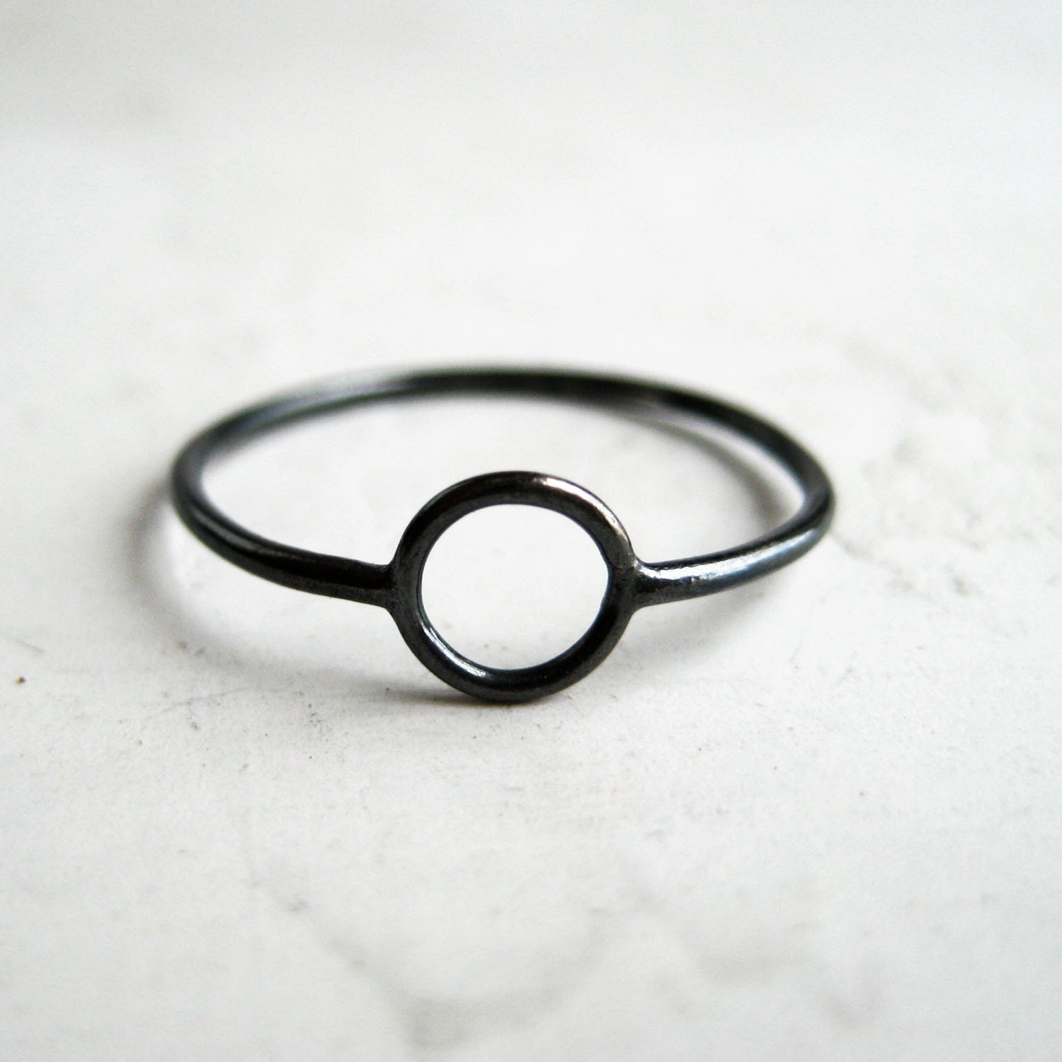 Black Circle Ring