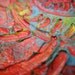 Nature II - Original Abstract Textured Painting on Recycled Mat Board
