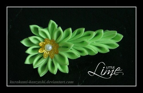 Little Lime - Tsumami Kanzashi Hair Clip