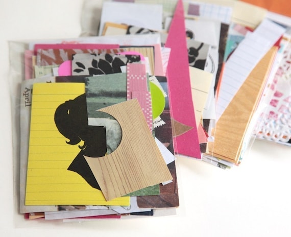 Mini Paper Scrap Pack, Collage and Inspiration Pack