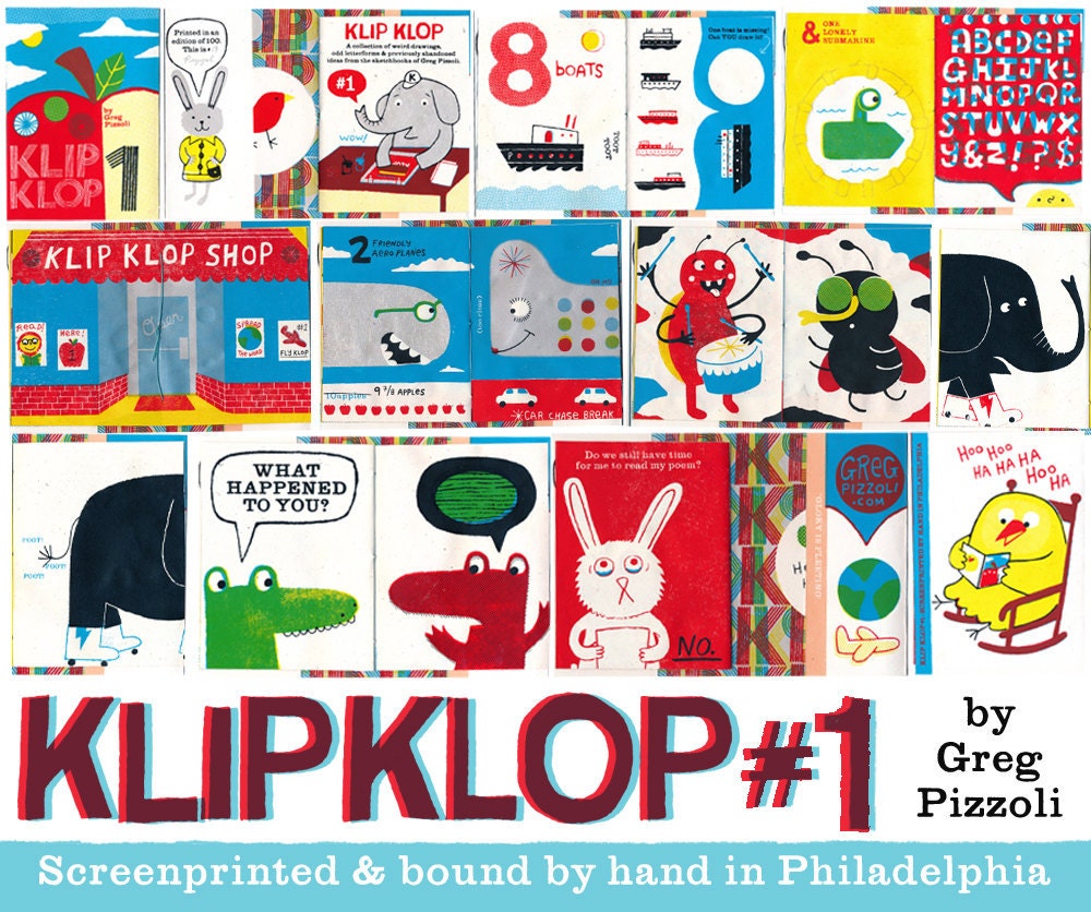 KLIP KLOP : Screenprinted Zine