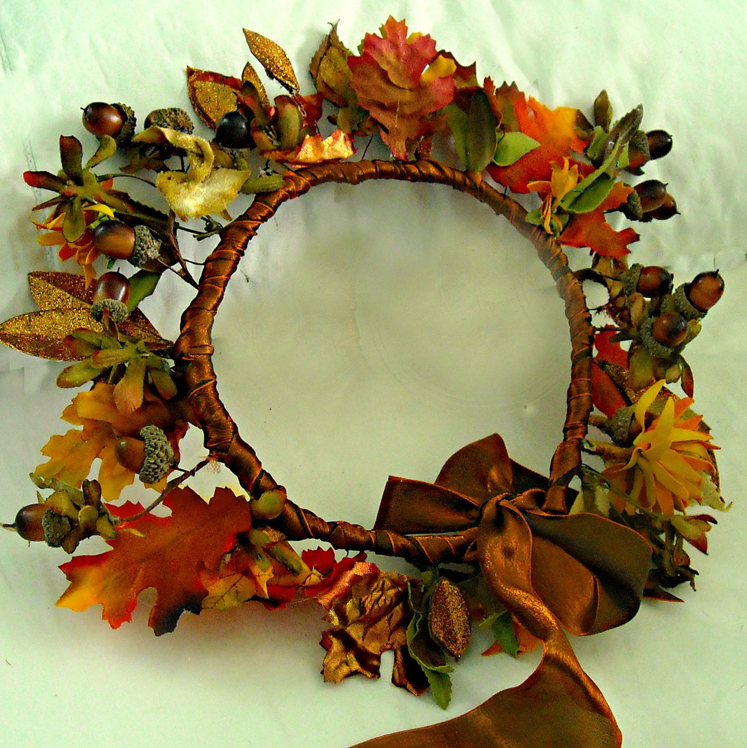 Reserved for Kathryn - Copper Woodland Faerie Flowergirl -