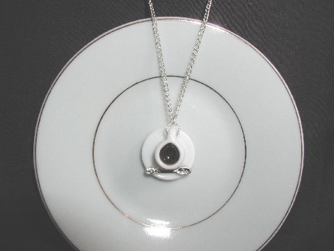 Hot Cup of Java with Spoon Necklace