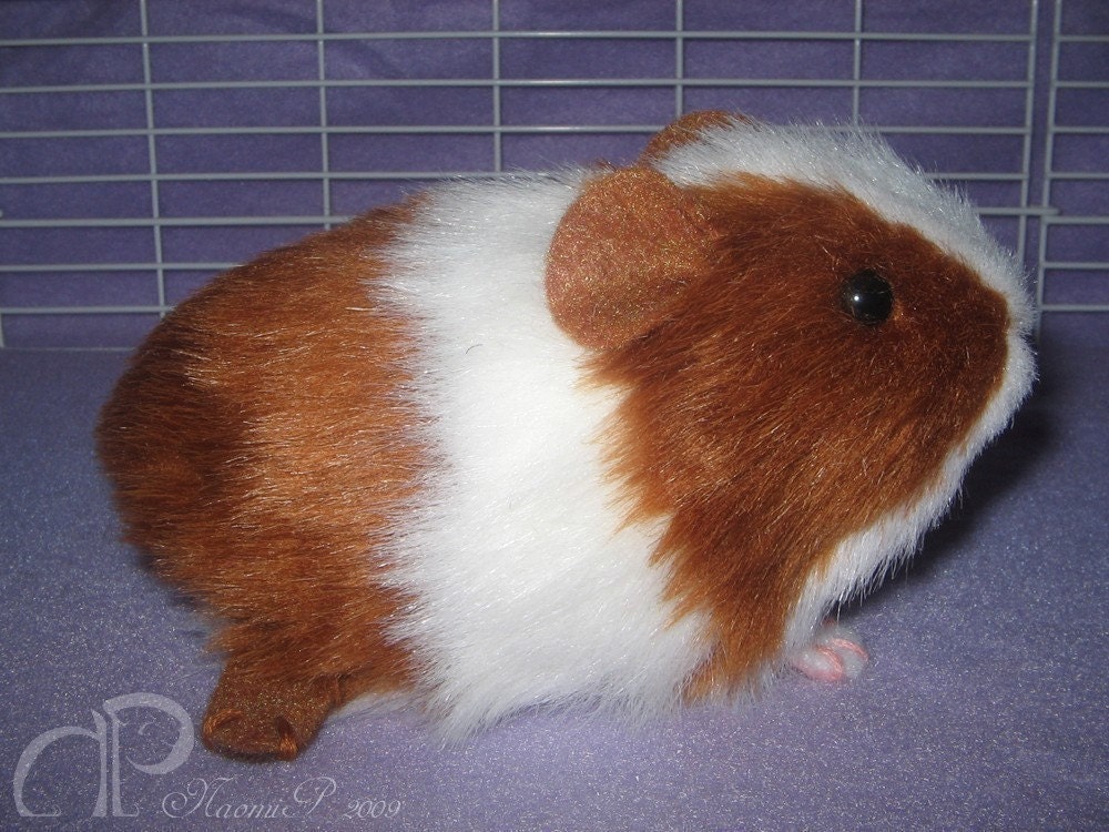 Little Guinea Pig Plush - Red and White