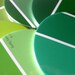 Green Home Decor // Coasters // Recycled Paint Samples // Choose Your Own Color // Emerald Green