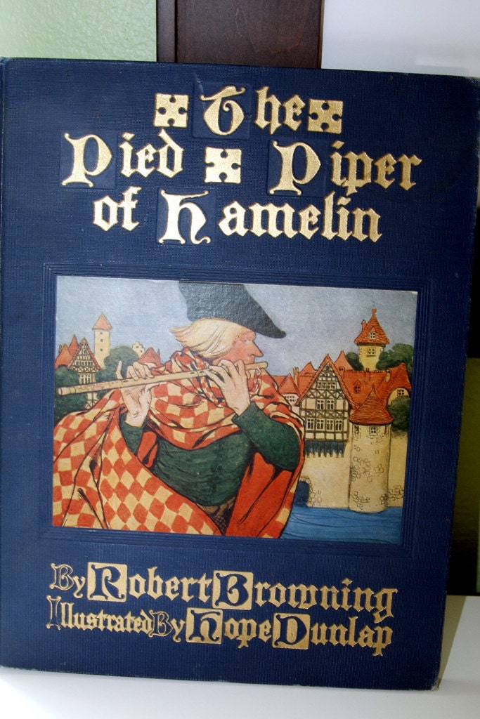 Vintage PIED PIPER Book SALE Robert Browning Rare illustrated