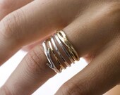 White Gold Twig Ring