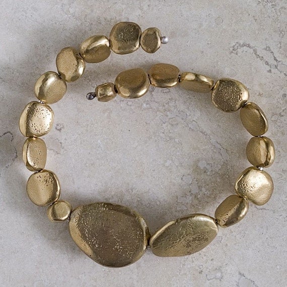 Bronze River Rock Bracelet