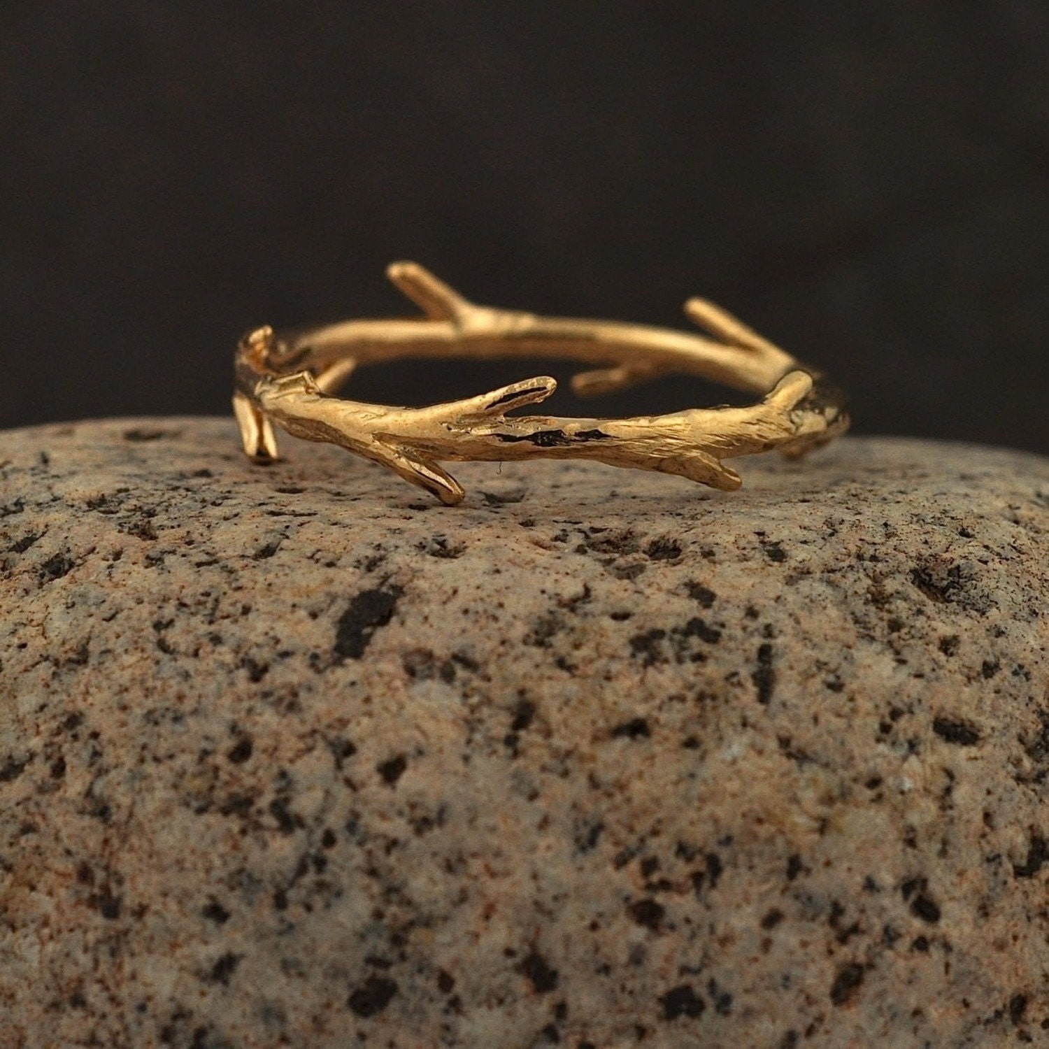 14k Gold Twig Ring