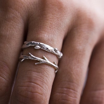 Sterling Silver Twig Ring