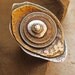 Stacked and Riveted Eye Ring with Vintage Coins, Bronze, Fine Silver