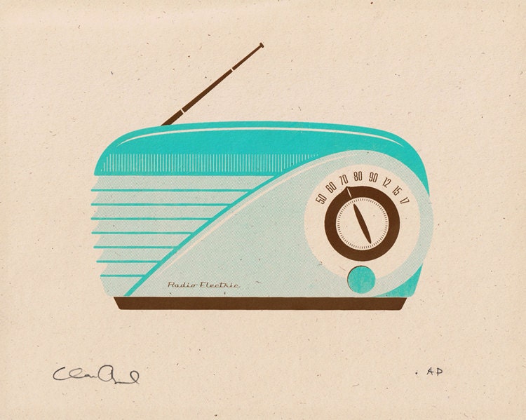 Retro Radio Print