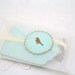 Birdcage Tags Gift Tags Favor Tags Bird silhouette in Blue
