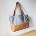 Wool and Leather Tote