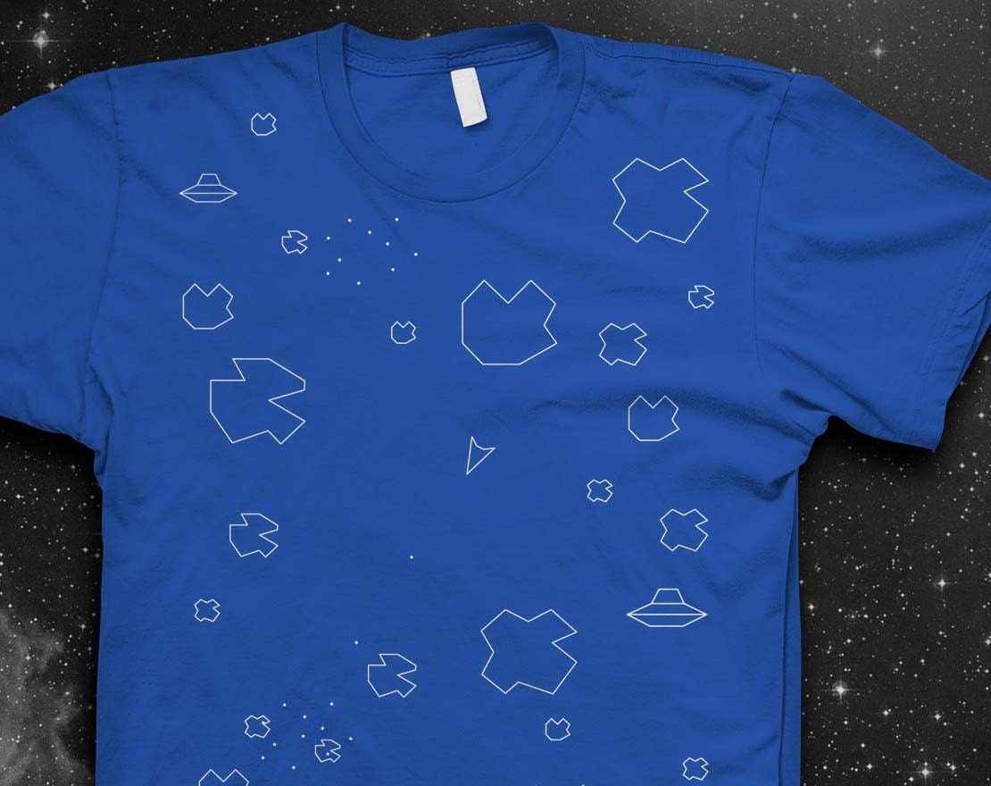 Atari Asteroids T-shirt Mens shirt Atari Tshirt Video game shirt
